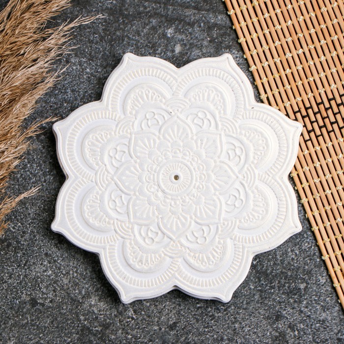 Подставка для благовоний «Мандала», жемчуг, 16×2 см - Фото 1