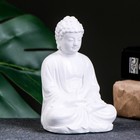Подставка для благовоний "Будда сидит" белый, 12см - фото 319003188