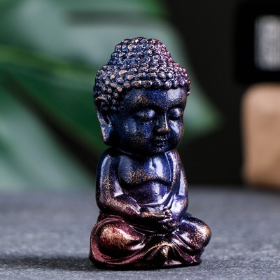 Фигура "Будда" синий космос, 7см