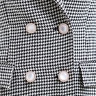 Пиджак женский двубортный MIST р. 50, чёрный/белый - Фото 11
