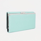 Кошелёк женский на магните, цвет зелёный - фото 45933894