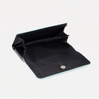 Кошелёк женский на магните, цвет зелёный - фото 45933895