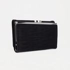 Кошелёк женский на магните, цвет чёрный - фото 25478430