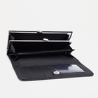 Кошелёк женский, большой, на магните, 18×2.5×9 см, чёрный  (артикул 7829796)  большой выбор товаров оптом и в розницу по низким ценам с доставкой