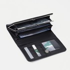 Кошелёк женский, большой, на магните, 18×2.5×9 см, чёрный  (артикул 7829796)  большой выбор товаров оптом и в розницу по низким ценам с доставкой