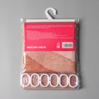 Штора для ванной Доляна «Беж», с люверсами, 180×180 см, полиэстер - Фото 7