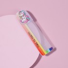 Расчёска «ЕДИНОРОГ ПАТИ», с ручкой, фигурная, 14,7 × 3,7, разноцветная - Фото 2