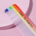 Расчёска «ЕДИНОРОГ ПАТИ», с ручкой, фигурная, 14,7 × 3,7, разноцветная - Фото 3