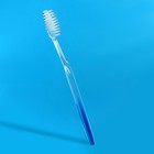 Зубная щётка, 17,5 см, цвет прозрачный/синий - Фото 2
