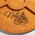 Менажница деревянная Delicious с 4 ячейками, d=25 см - Фото 4