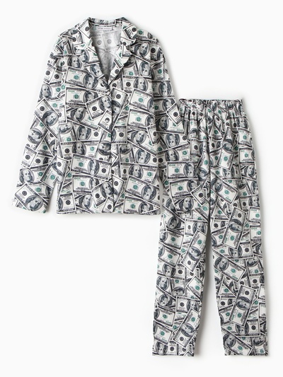 Пижама женская (рубашка, брюки) KAFTAN «Баксы», размер 52-54
