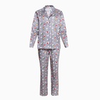 Пижама новогодняя женская (рубашка, брюки) KAFTAN «Зайка», серая, размер 44-46 - Фото 18