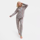 Пижама новогодняя женская KAFTAN Зайка, цвет серый, размер 48-50 - Фото 5