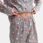 Пижама новогодняя женская KAFTAN Зайка, цвет серый, размер 52-54 - Фото 4