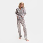 Пижама новогодняя женская KAFTAN Зайка, цвет серый, размер 52-54 - Фото 6