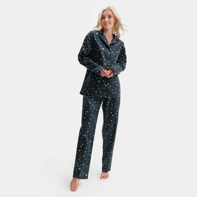 Пижама женская KAFTAN "Звезды", размер 40-42, темно-синий