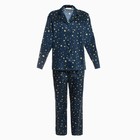Пижама женская KAFTAN "Звезды", размер 52-54, темно-синий - Фото 14