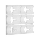 Держатель самоклеящийся для проводов и гирлянд ТУНДРА, 28×16×9 мм, белый, 12 шт. - Фото 7