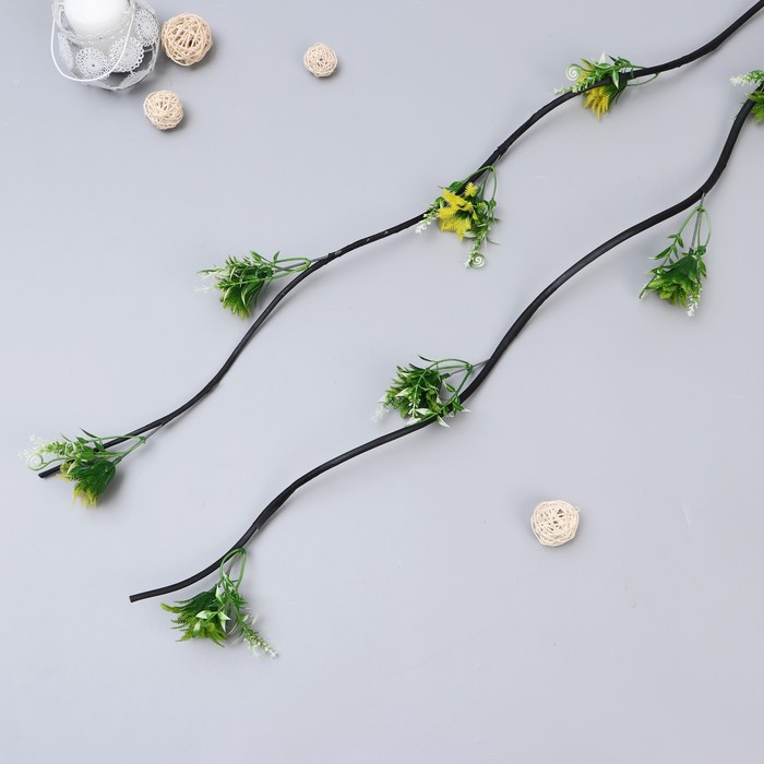 Декор тинги "Зелень с завитками" 150 см, микс - Фото 1