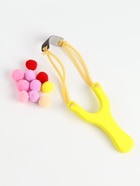 Деревянная игрушка «Рогатка и мягкие шарики», жёлтая - Фото 5