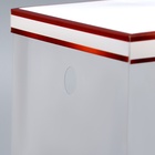 Коробка для цветов с вазой и PVC окнами складная, бронза, 16×23×16 см 7668279