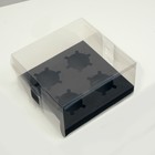 Коробка на 4 капкейка, черная, 18,5 × 18 × 10 см - Фото 2