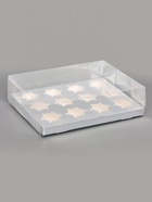 Коробка для 12 капкейков, с прозрачной крышкой, серебро, 34.7×26.3×10 см - Фото 4