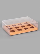 Коробка для 12 капкейков, с прозрачной крышкой, крафт, 34.7×26.3×10 см - Фото 3