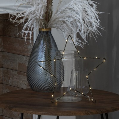 Светодиодная фигура «Звезда» 28×28 см, металл, батарейки ААх2 (не в комплекте), свечение тёплое белое