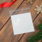 Пакет БОПП с липкой лентой, "Новогодняя почта", 10 х 11 см - Фото 2