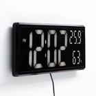 Часы электронные настенные, настольные, с будильником, 15 x 36 x 3 см, USB - фото 51456561 Часы электронные настенные, настольные, с будильником, 15 x 36 x 3 см, USB - фото 51456561