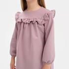 Платье для девочки с рюшей KAFTAN "Basic line", размер 30 (98-104), цвет сиреневый - Фото 3