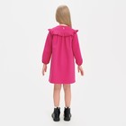Платье для девочки с рюшей KAFTAN Basic line, размер 30 (98-104 см), фуксия 9071343 - фото 14071528