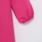 Платье для девочки с рюшей KAFTAN Basic line, размер 32 (110-116 см), фуксия - фото 34899406