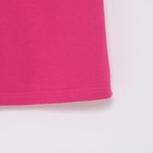 Платье для девочки с рюшей KAFTAN Basic line, размер 32 (110-116 см), фуксия - фото 34899407