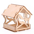 Деревянный скворечник - кормушка для птиц «Птица» - Фото 2