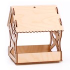 Деревянный скворечник - кормушка для птиц «Птица» - Фото 4