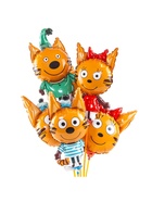 Воздушные шары фольгированные 14" «Три Кота. Компот», фигура, 5 шт. 9200032