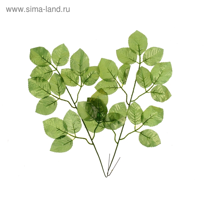 Декор "Лист золотой лианы" набор 2 шт 40 см - Фото 1