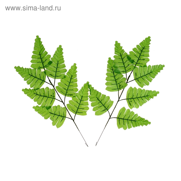 Декор "Лист рябины" набор 2 шт 35 см - Фото 1