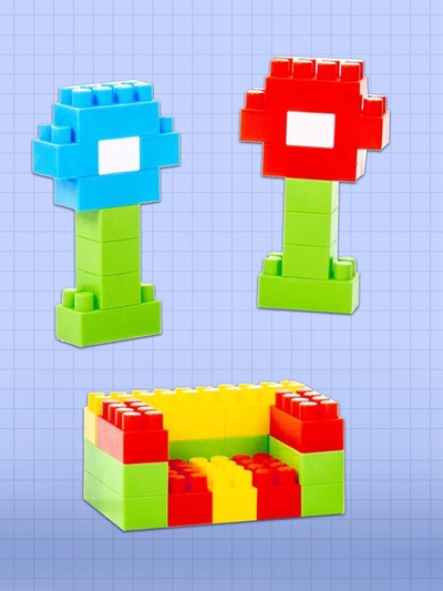 Конструктор «Большой», 96 деталей