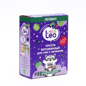 Кисель Leo Kids Леовит витаминный для глаз с лютеином, 5 пакетов по 12 г 9177500