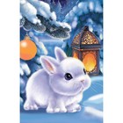Новогодняя картина по номерам на холсте с подрамником «Новый год! Кролик с фонариком», 20 × 30 см - Фото 3