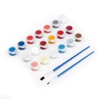 Картина по номерам на новый год на холсте с подрамником «Дед Мороз с кроликом», 20×30 см - Фото 3