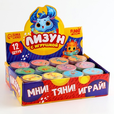 Лизун - слайм Funny toys «Пауки», МИКС