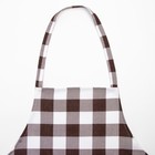 Фартук  Доляна "Клетка" 60х70 см, 100% хл, рогожка 164 г/м2 - фото 804972163