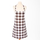 Фартук  Доляна "Клетка" 60х70 см, 100% хл, рогожка 164 г/м2 - фото 804972166