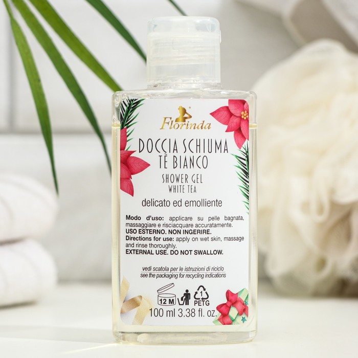 Гель для душа FLORINDA, "Белый чай", 100 мл 30228