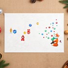 Набор наклеек оформительский "Новогодняя сказка" 2 листа, пластизоль, 49,3х33,6см - Фото 6