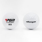 Мяч для гольфа PGM "Range", двухкомпонентный, d=4.3 - фото 292418546